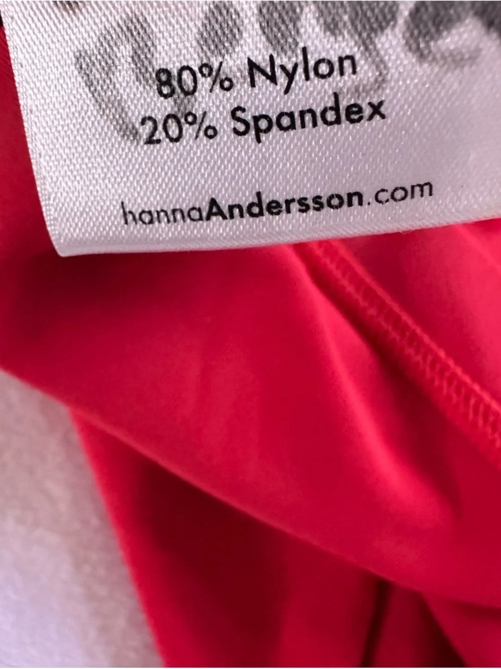 Hanna Andersson Kids Rash Guard Swim Top Red Sun Print Size 100 (3T 4T)